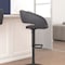 Flash Furniture Gray Vinyl Adjustable Height Barstool CH-122070-GYBK-GG - alternate 8
